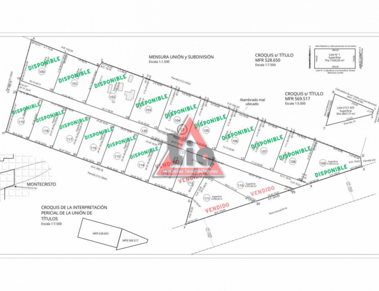 LOTES 5500m2 ZONA INDUSTRIAL CON INFRAESTRUCTURA Y TITULOS PERFECTOS